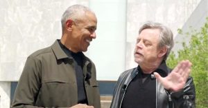 Mark Hamill Shares Image of Trump in Grave Days After Photographing with Barack Obama