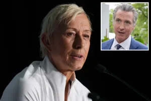 Martina Navratilova criticizes Gavin Newsom regarding the California trans athlete issue