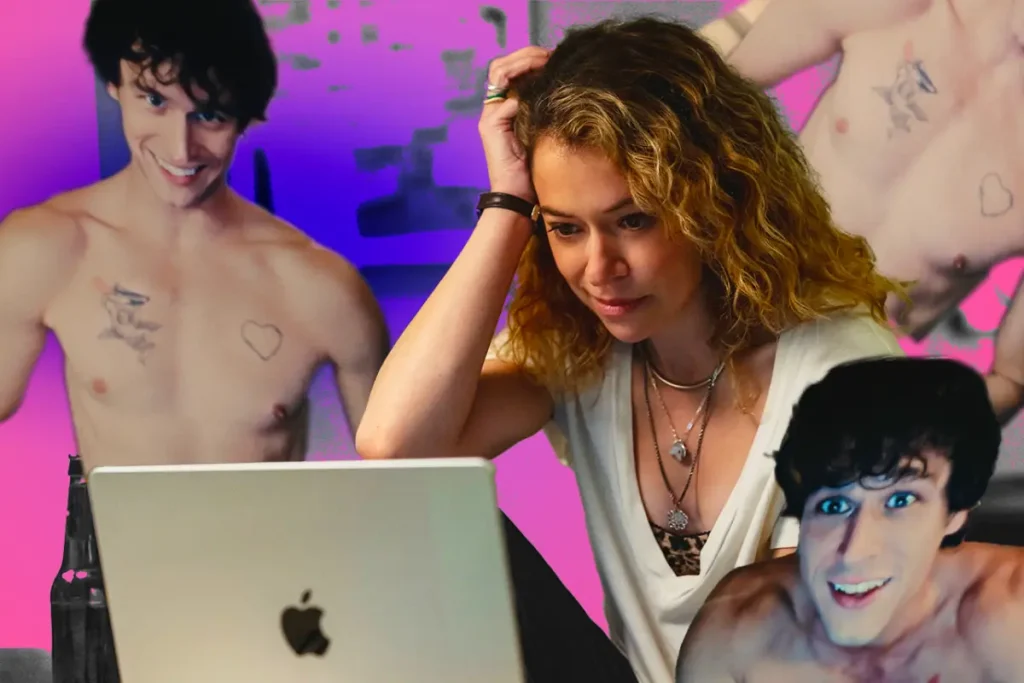'Maximum Pleasure Guaranteed' Delivers on Its Name with Virtual Sex Scene Featuring Brandon Flynn and Tatiana Maslany