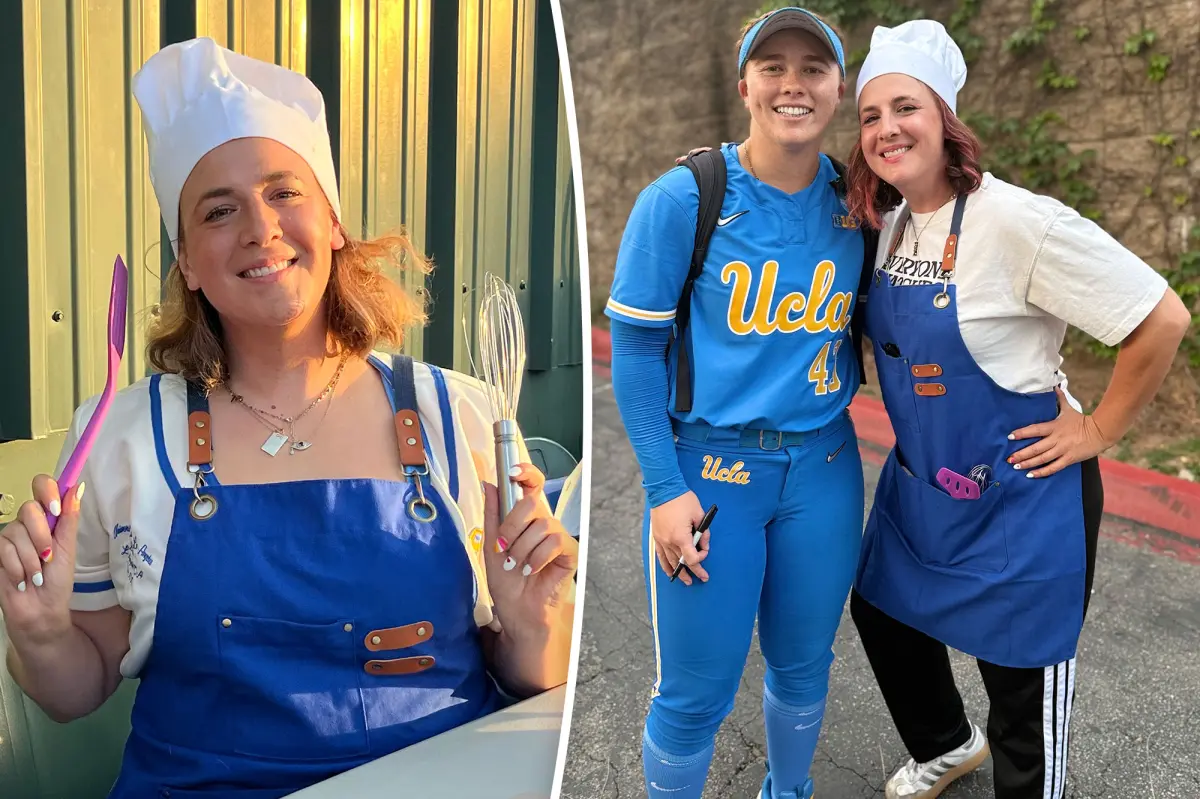 Megan Grant from UCLA has a devoted fan supporting her alongside her many home runs.