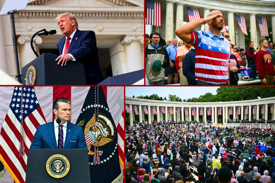 Memorial Day: Trump pays tribute to fallen heroes at Arlington National Cemetery
