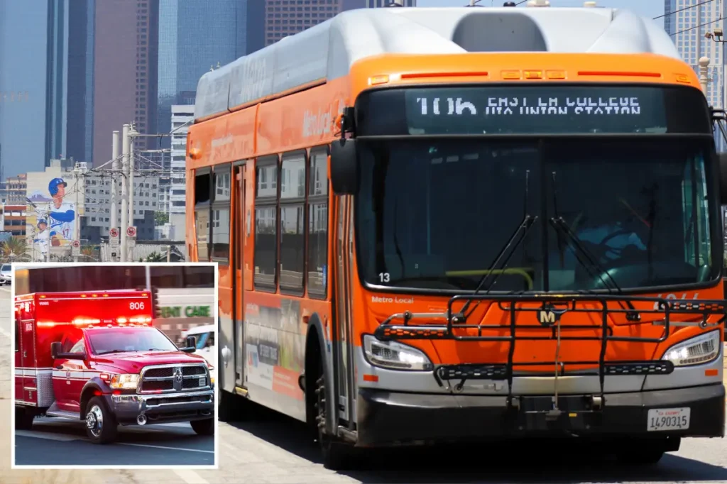 Metro bus strikes pedestrian close to Santa Monica Pier