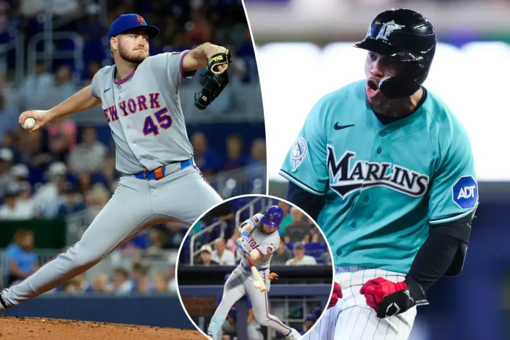 Mets shut out without Juan Soto as Marlins deliver fourth consecutive defeat