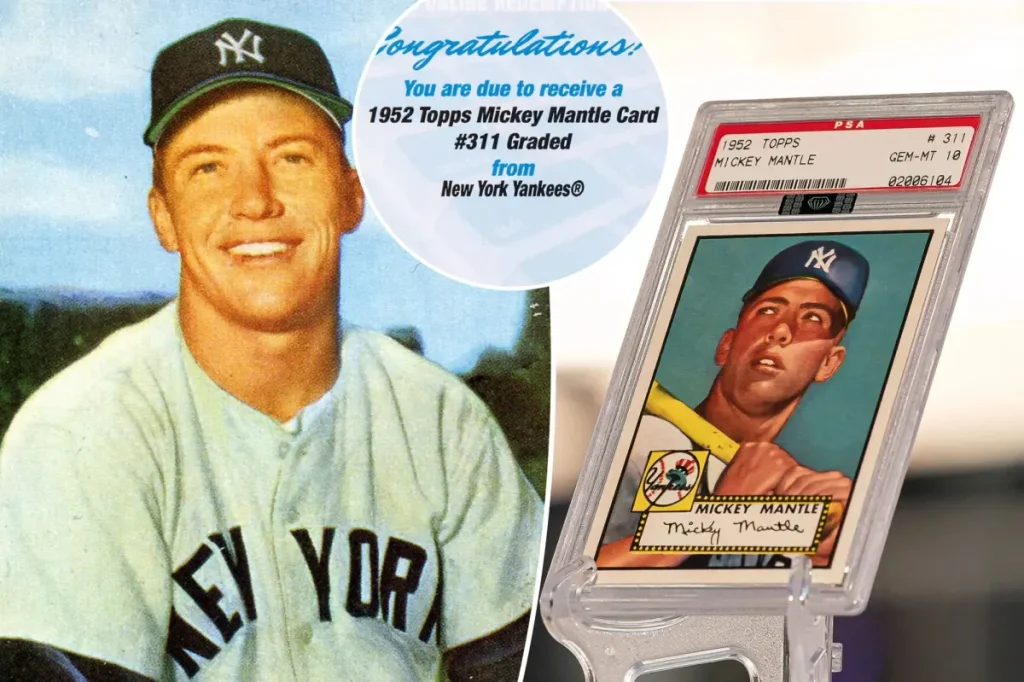 Mickey Mantle 1952 Topps card appears on eBay platform