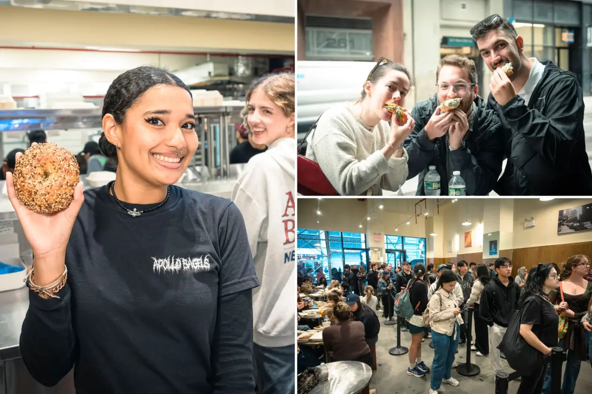 Midtown block is the site of NYC's bagel competition