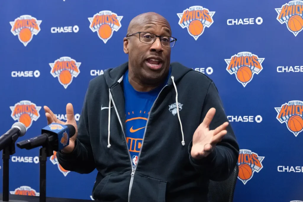 Mike Brown questions if the Knicks' nine-day break will help them.