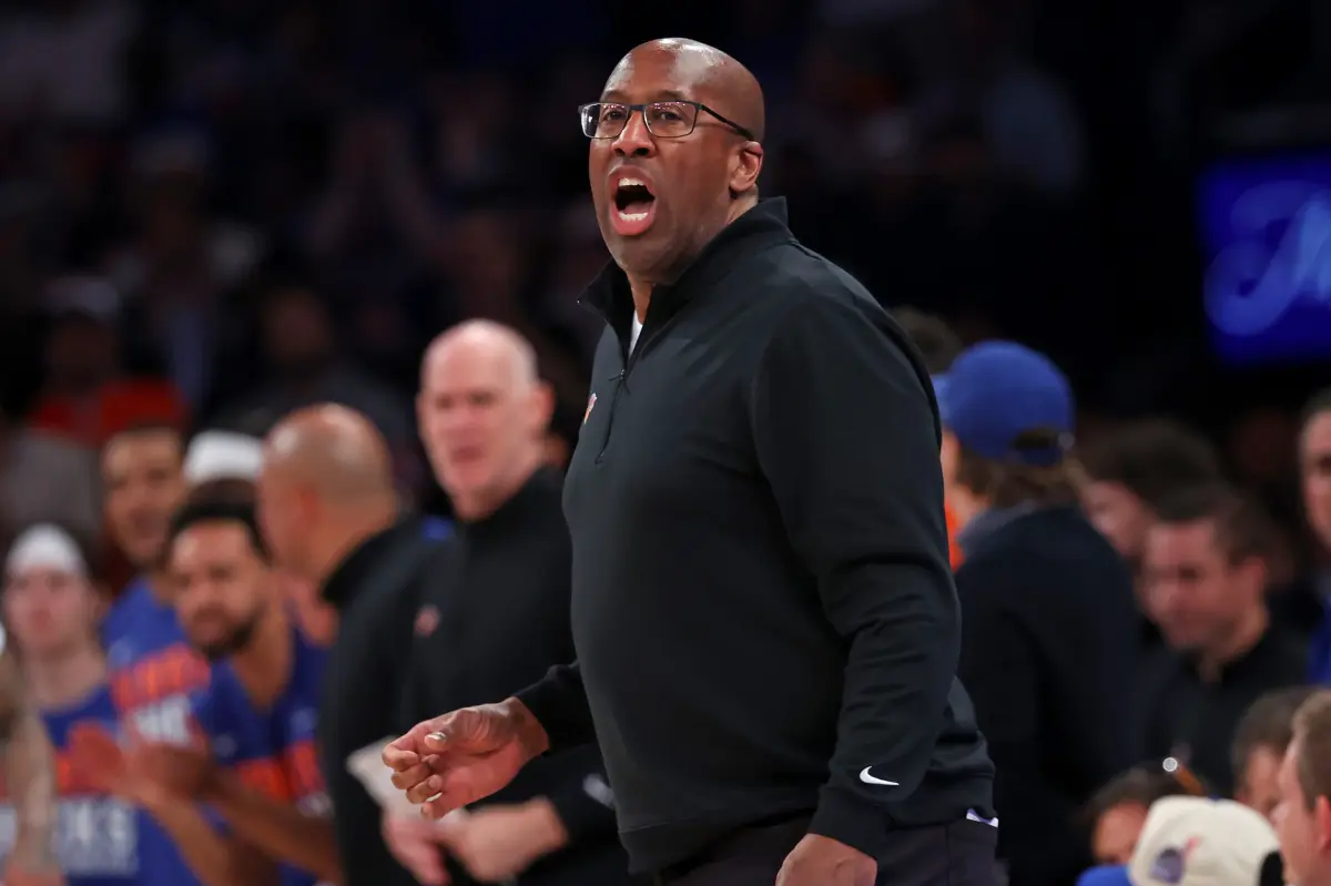 Mike Brown staying focused despite James Dolan's NBA Finals expectations