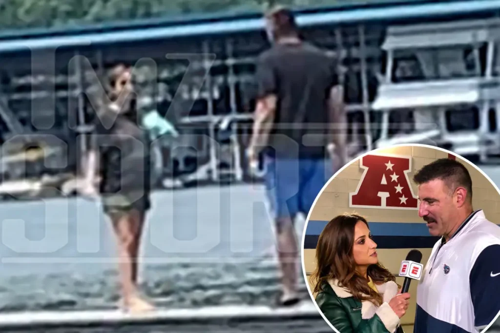Mike Vrabel and expecting Dianna Russini featured in recent video from 2021 boat trip