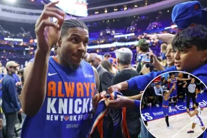Miles McBride breaks out of his slump with hot shooting to get the Knicks going early