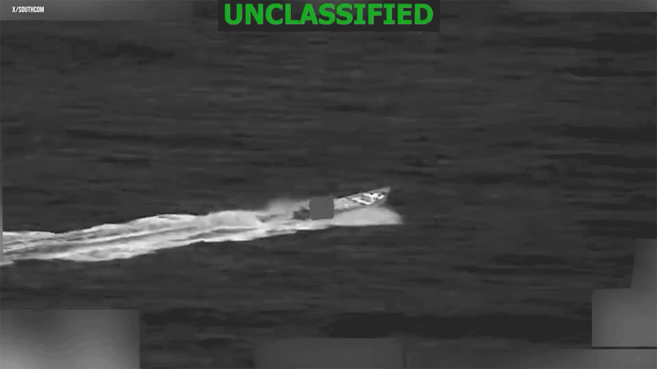 Military targets a suspected drug-smuggling boat in the Eastern Pacific