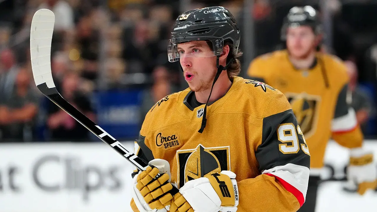 Mitch Marner of the Vegas Golden Knights is having a hilarious reaction to the playoff surge.