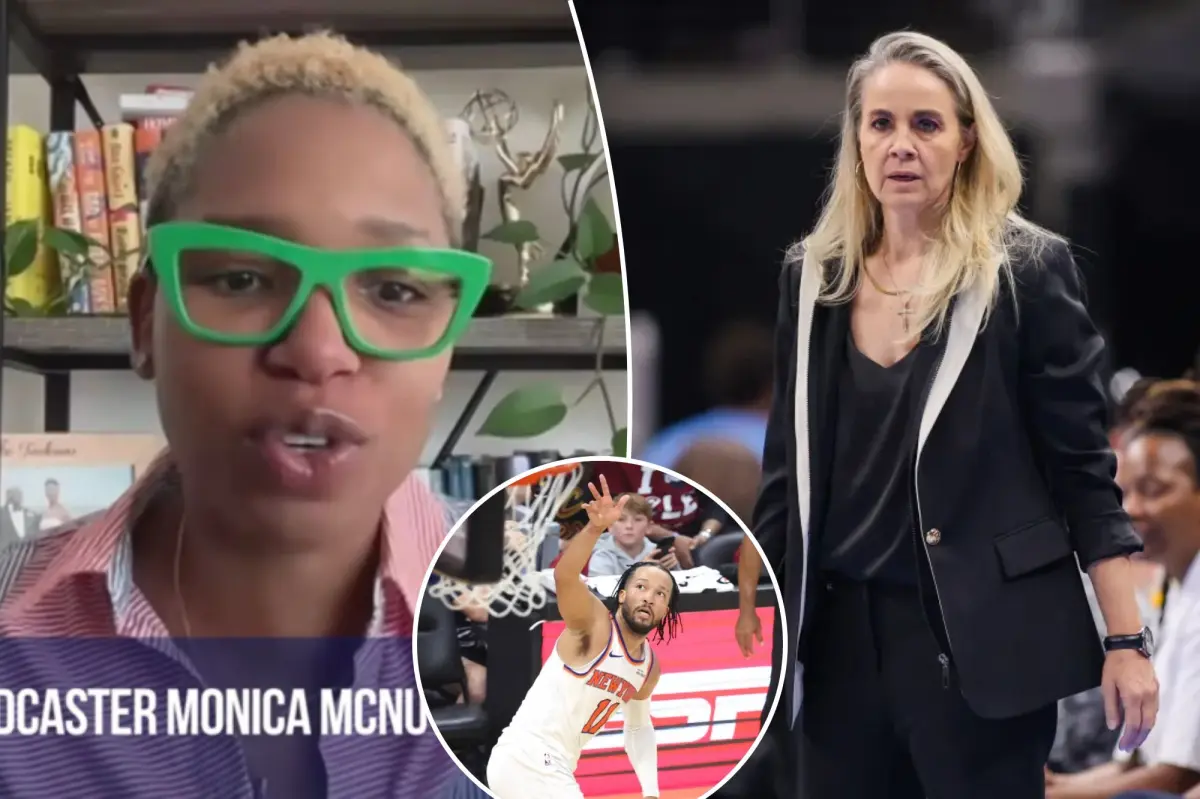 Monica McNutt responds to Becky Hammon's comments about Jalen Brunson and the Knicks.