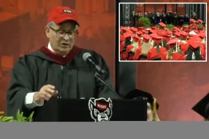 NC State graduates amazed as donor Anil Kochhar settles senior year debts during commencement speech