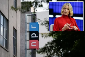 NPR faces turmoil from federal funding cuts as 300 buyouts are presented.