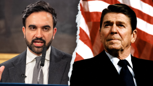 NYC socialist mayor Mamdani opposes Reagan and praises local grocery stores