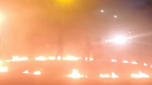 Neighborhood street takeover in Norfolk ignites with fireworks and a flamethrower