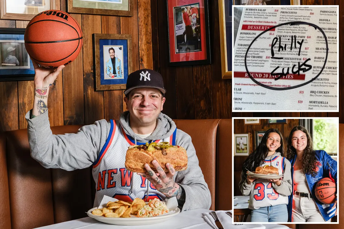 New York restaurants and bars prohibit 'Philly' cheesesteaks due to Knicks-Sixers rivalry