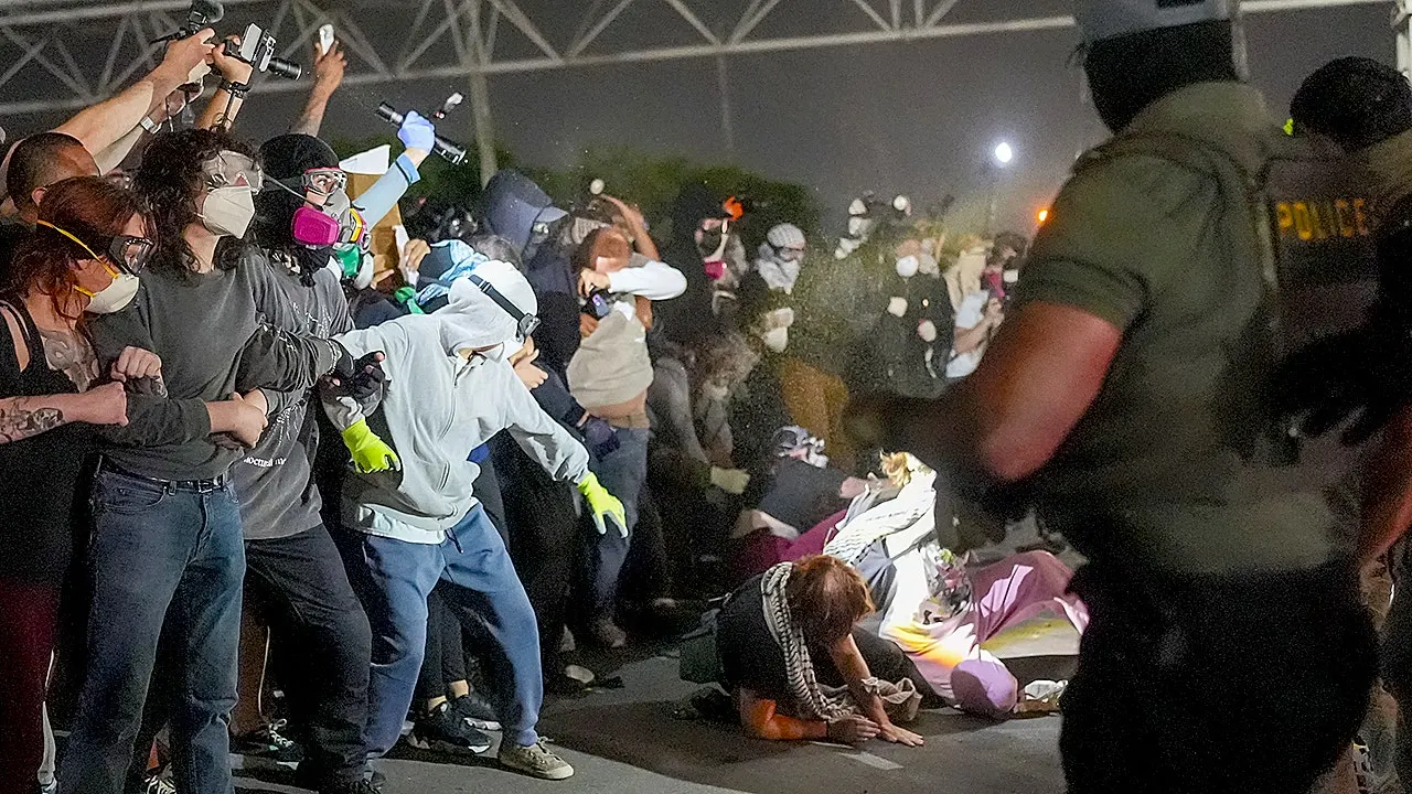 Newark police are missing as ICE uses pepper spray during protest