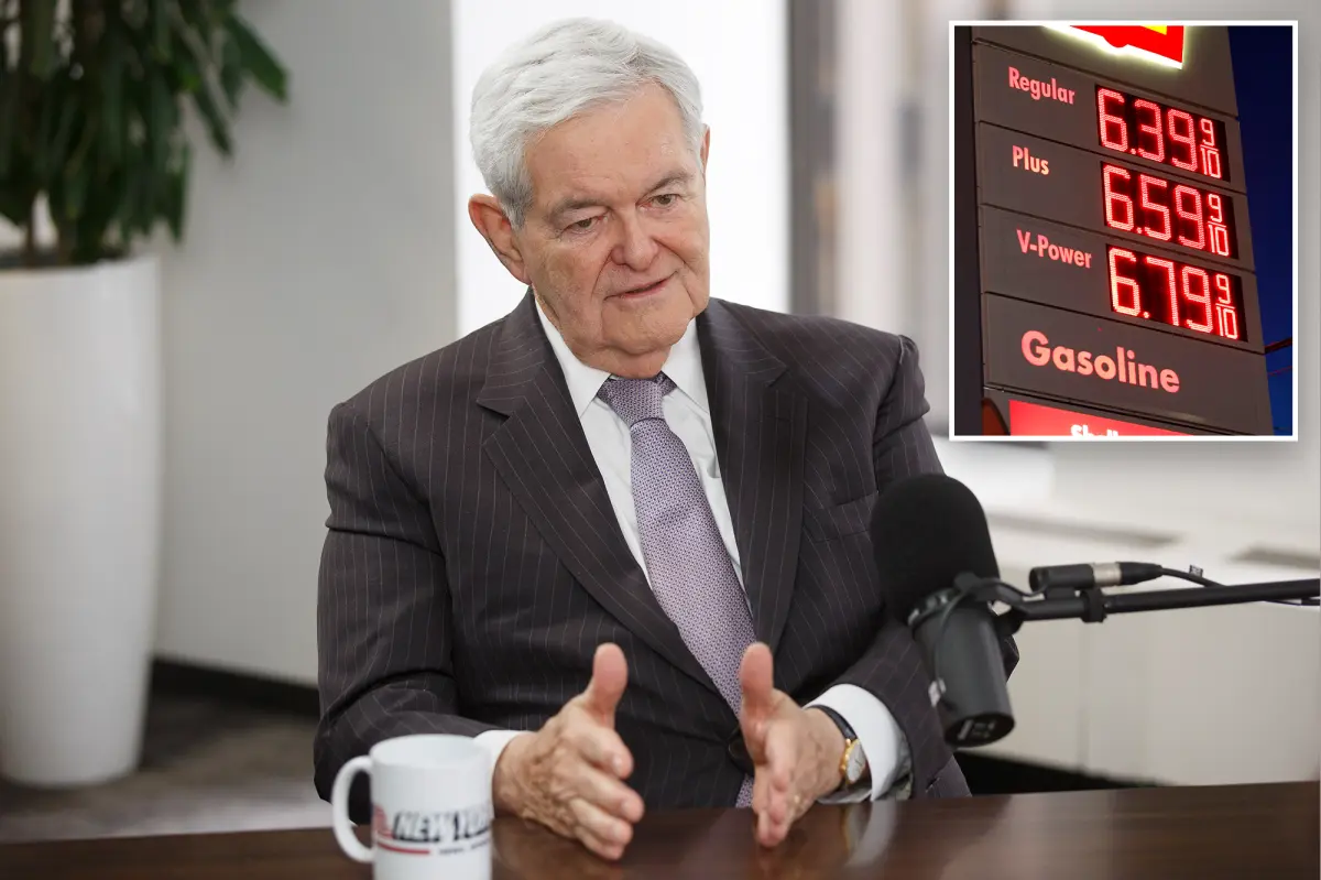 Newt Gingrich says that gas prices should reach $3 per gallon for the GOP to achieve a strong off-year election in 2026.