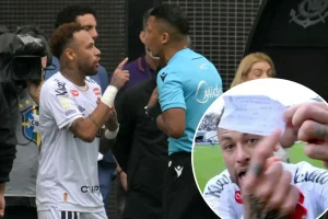 Neymar loses his temper at referee over 'unbelievable mistake' during substitution