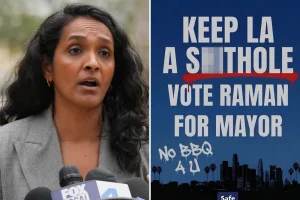 Nithya Raman criticized by community group with 'No BBQ' flyers in her neighborhood