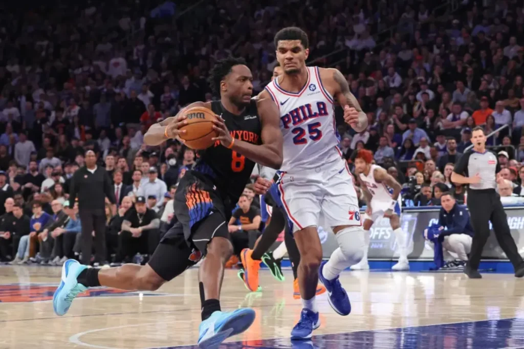 OG Anunoby is still uncertain for Game 4 as the Knicks aim to finish the series.
