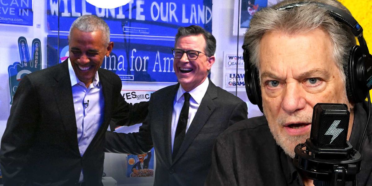 Obama's Colbert interview about 'fake applause' takes a turn with 'little green men' denial