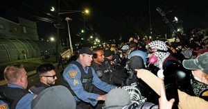 Officers Remove Antifa from the Border of ICE Facility in New Jersey