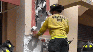 Officers in California save suspected burglar who was stuck in a wall for 10 hours