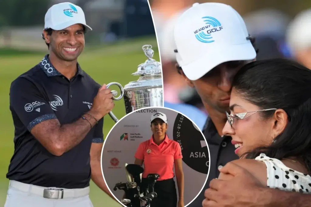 PGA Championship winner Aaron Rai's spouse, Gaurika Bishnoi, is also a talented golfer.