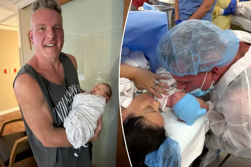Pat McAfee shares his thoughts on his wife's emergency C-section as they welcome their son: ‘Not much I could do’