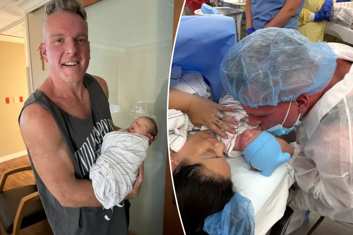 Pat McAfee shares his thoughts on his wife's emergency C-section as they welcome their son: ‘Not much I could do’
