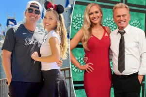 Pat Sajak met his daughter Maggie's partner, Jackson Olson, who plays for the Savannah Bananas.