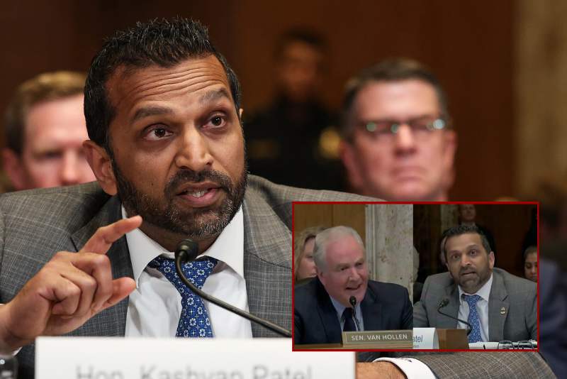 Patel invites Sen. Van Hollen to participate in a joint alcohol screening amid a disagreement over a hearing.