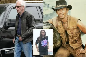 Paul Hogan spotted a day after his son was taken into custody.