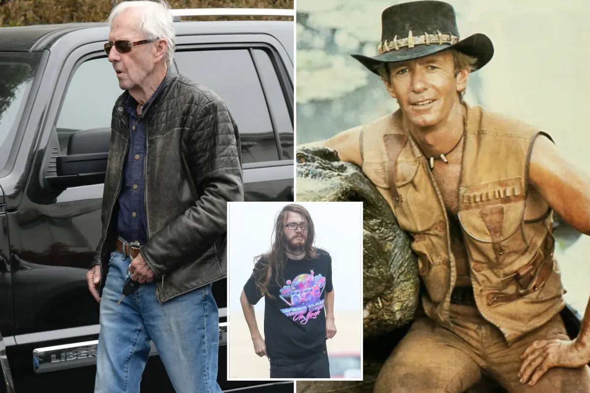Paul Hogan spotted a day after his son was taken into custody.