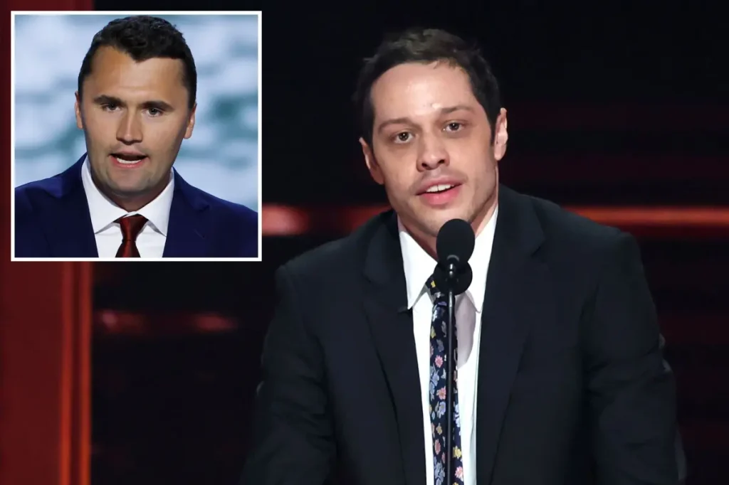 Pete Davidson makes a joke about Charlie Kirk during Kevin Hart's roast