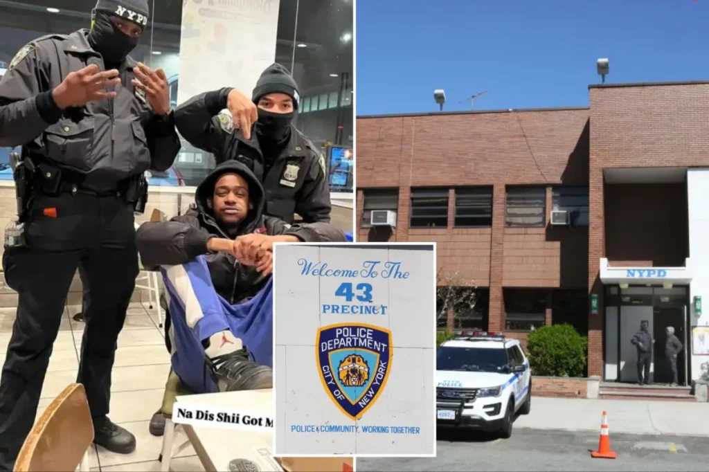 Police face criticism for displaying signs associated with NYC's violent gang Mac Baller Brims.