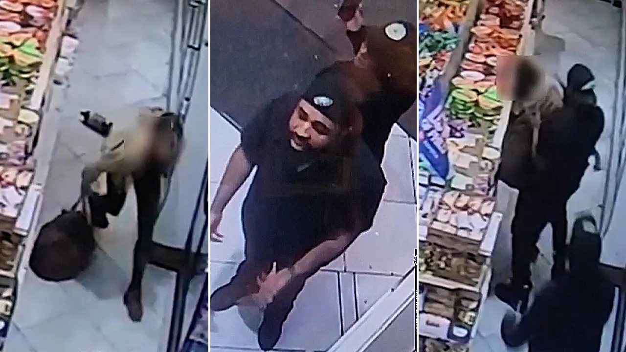 Police in Philadelphia are searching for a man who was caught on video hitting a woman near UPenn.