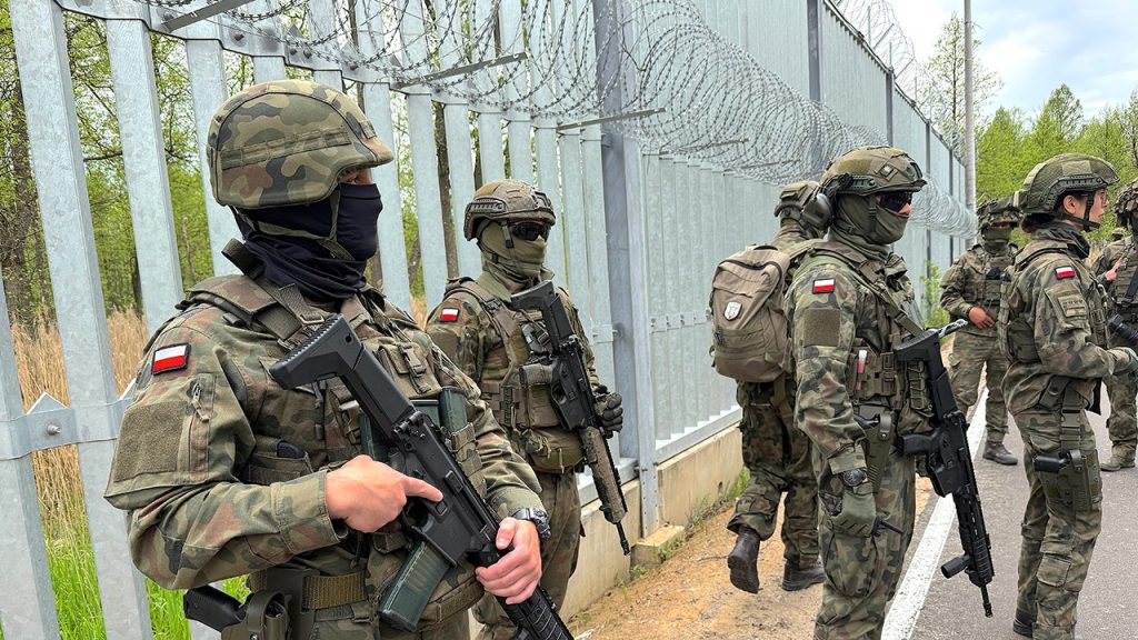 Polish officials caution that NATO's next conflict is already beginning at its border.