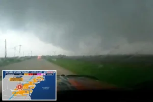 Powerful severe storms aim at 100 million people from Texas to Maine in the last phase of a multi-day danger