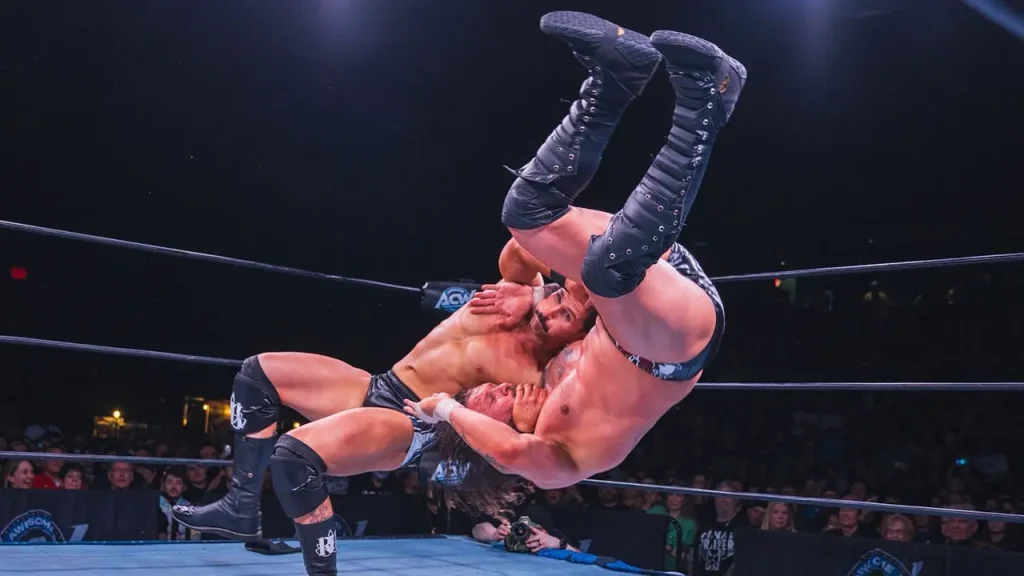 Pro wrestling champion participates in the Battle for the Brave gauntlet match