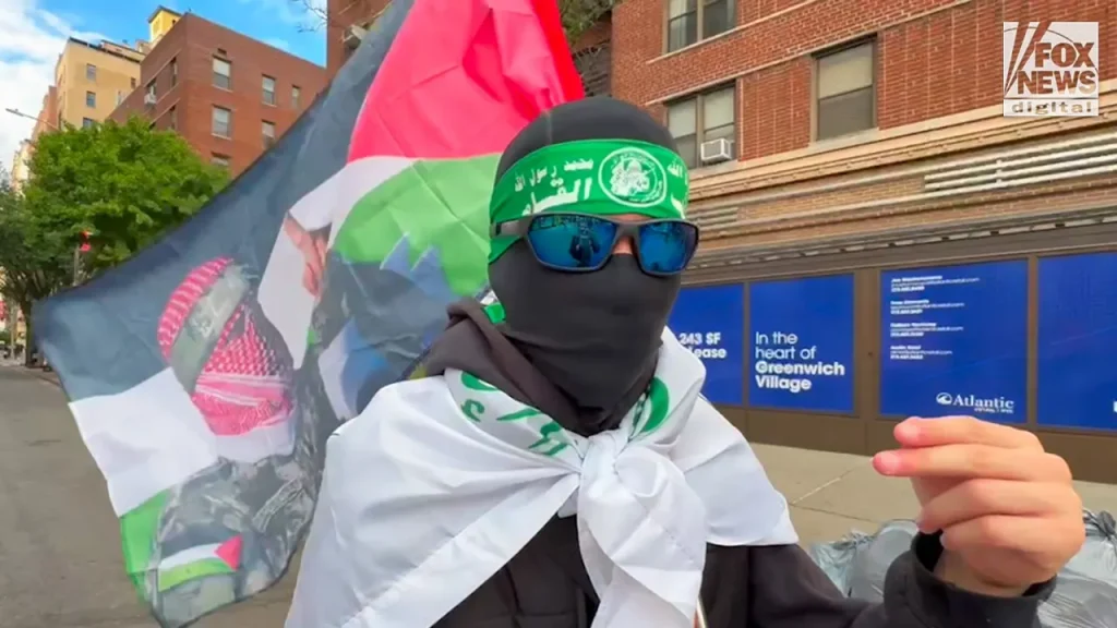 Protest against Israel organized by activists at NYC Jerusalem Real Estate Expo