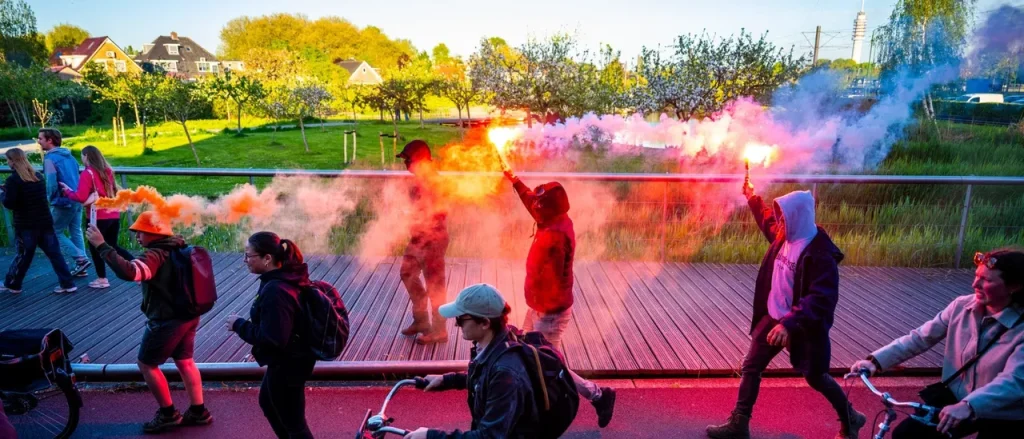 Protesters in the Netherlands reportedly set an immigration asylum center on fire.