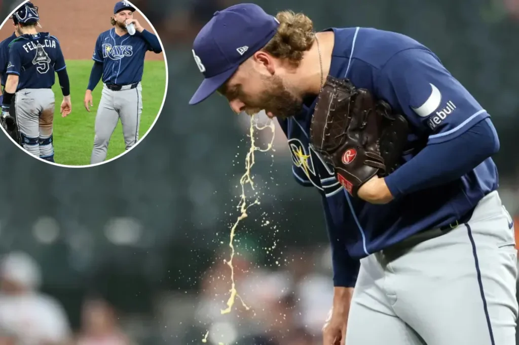 Rays' Jonathan Heasley gets sick during his first MLB game since 2024