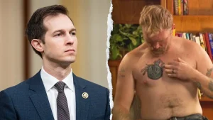 Rep Jake Auchincloss parts ways with Democrats due to Platner's tattoo linked to Nazis