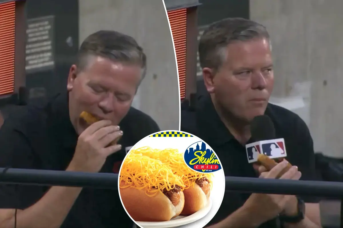 Reporter attempts to eat Skyline Chili egg roll at Citi Field — it doesn't end well