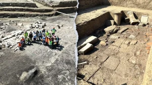 Roadwork near Venice reveals an ancient site with temples and a sanctuary.