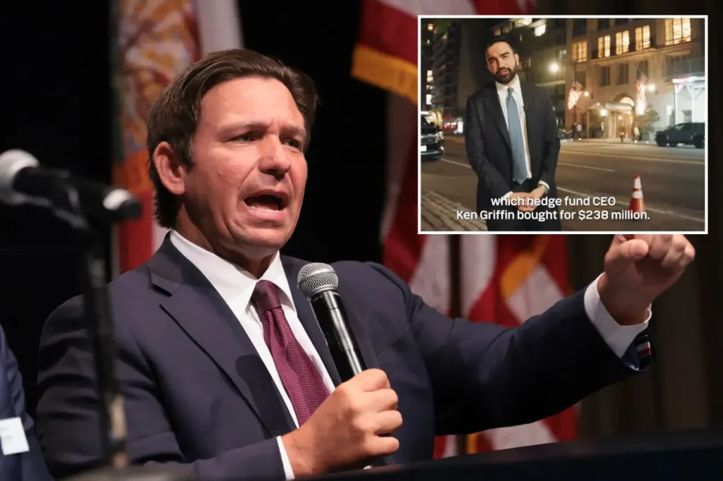 Ron DeSantis labels NYC mayor Zohran Mamdani 'realtor of the year' for encouraging taxpayers to move to Florida