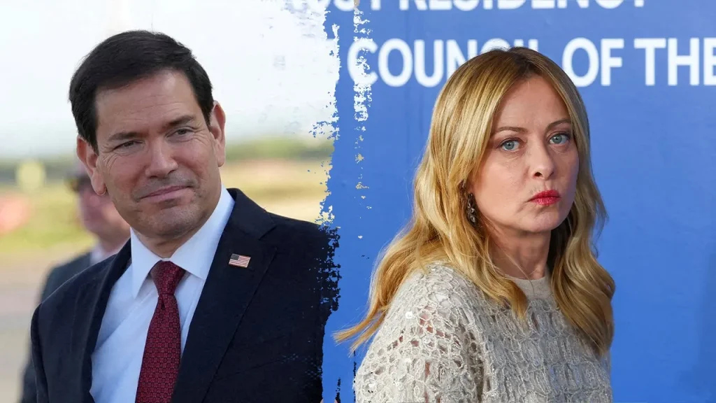 Rubio meets with Italian Prime Minister Meloni in Rome during US-Italy diplomatic tensions